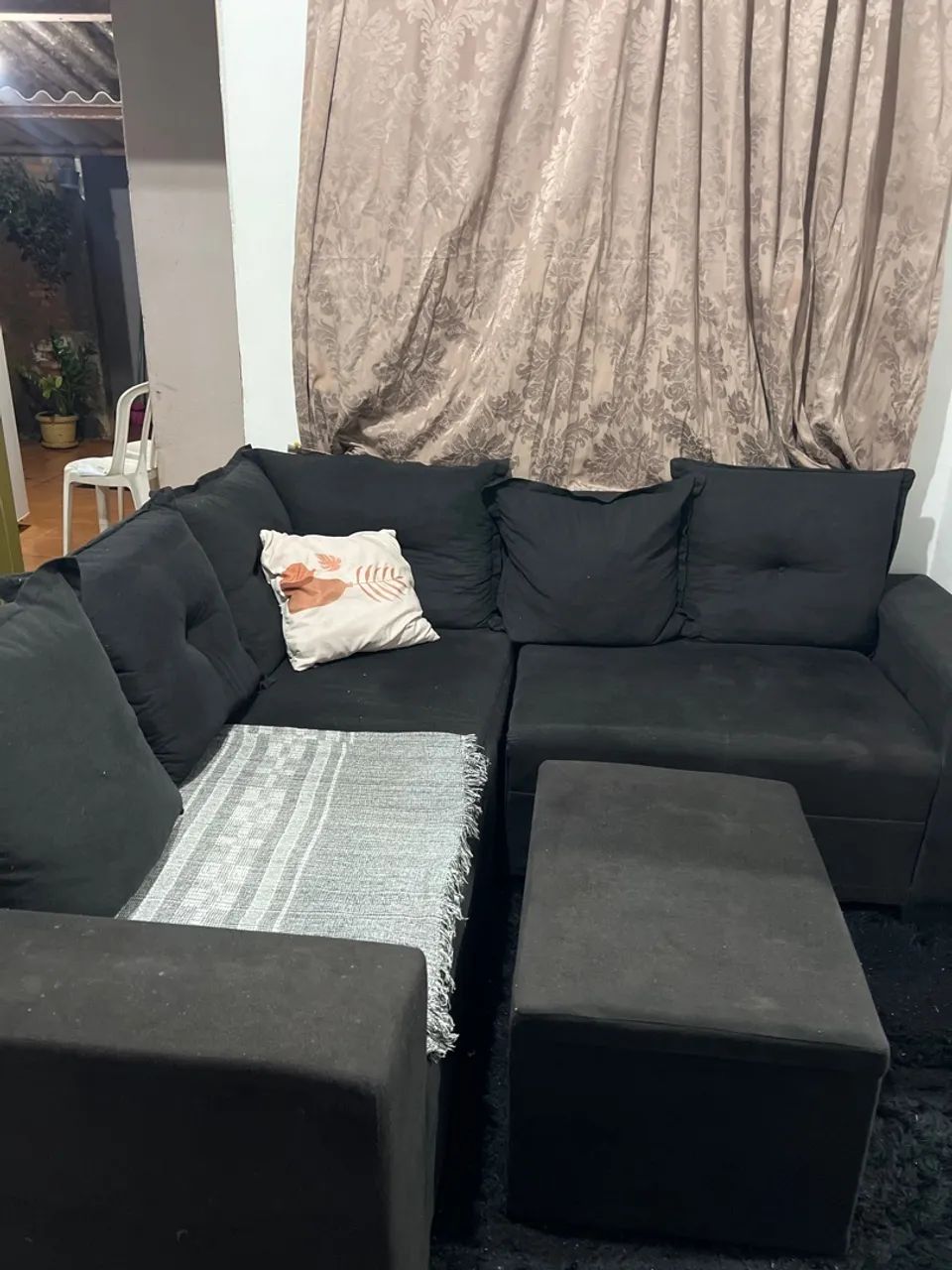 Sofá 5 lugares com puff - Foto 5