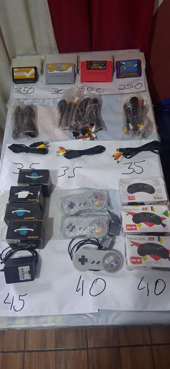 Acessórios de super Nintendo  e mega drive
