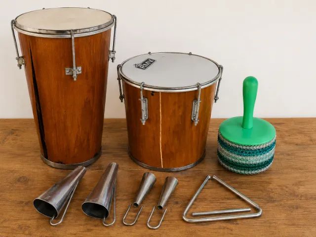 Kit de Instrumentos de Percussão - Usados