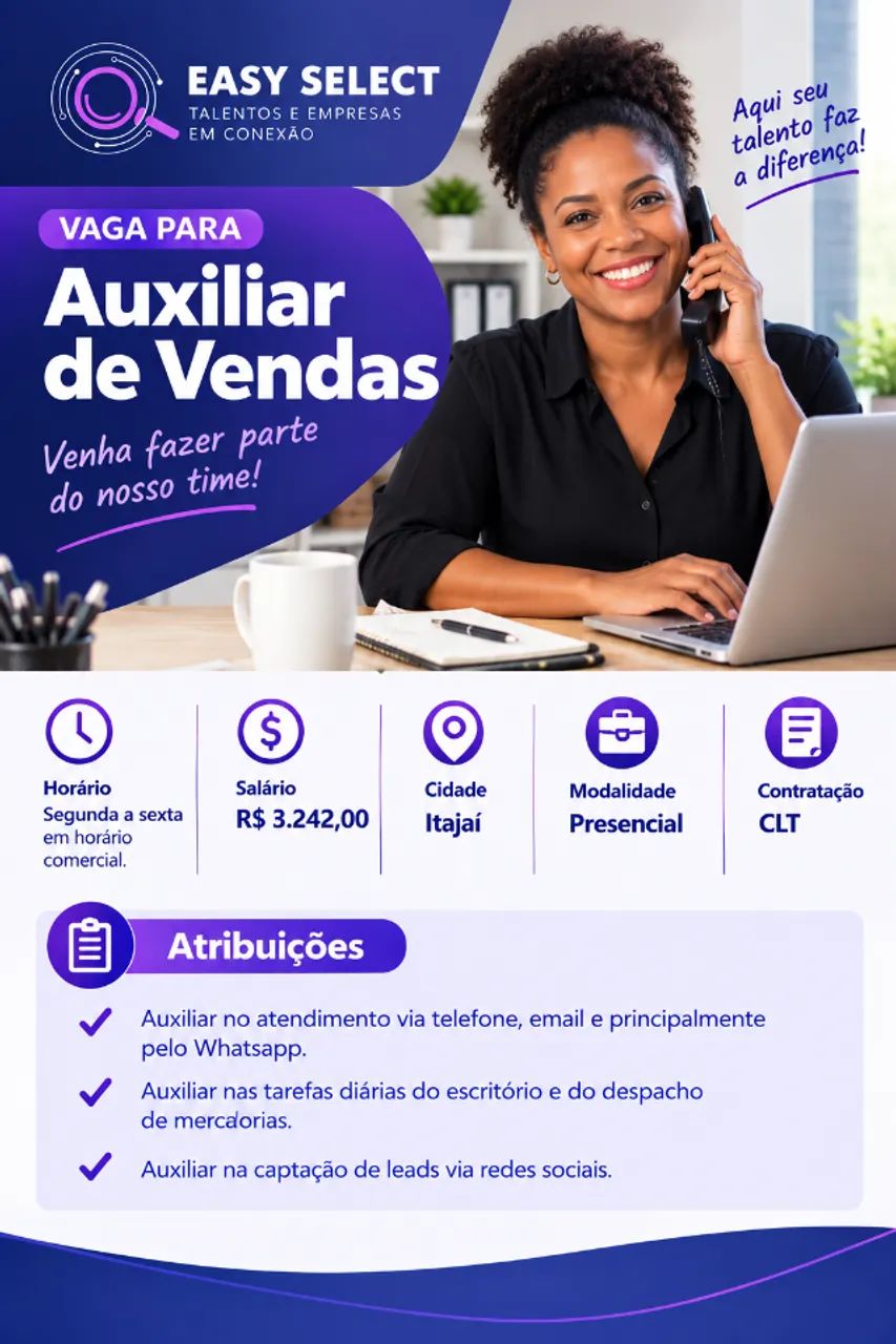 Auxiliar de Vendas