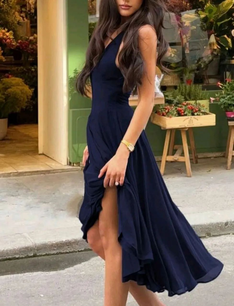 Vestido social azul marinho  - Foto 3