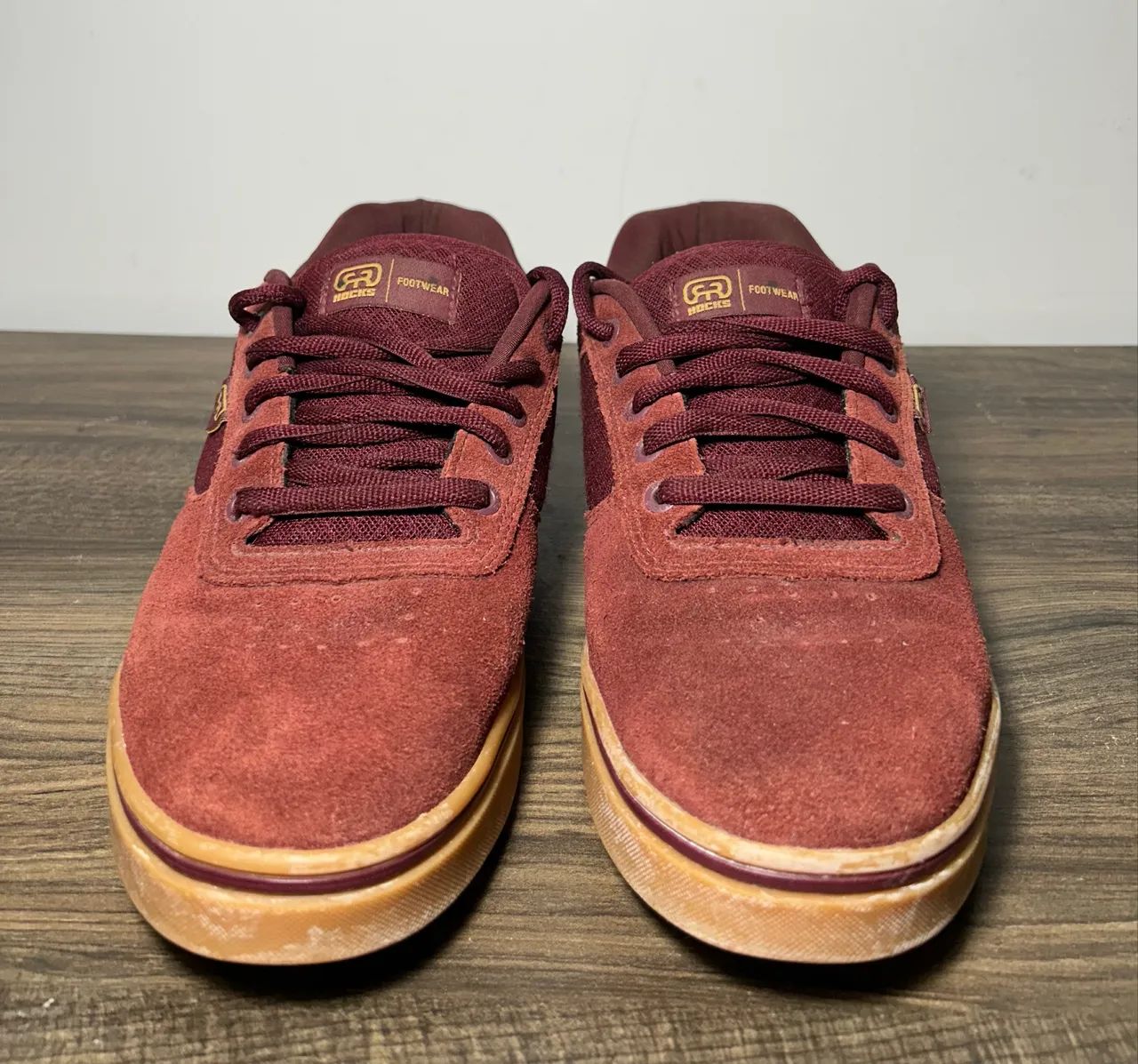Tênis Hocks Flat Lite Vinho Camurça Original - 43 / US 11
