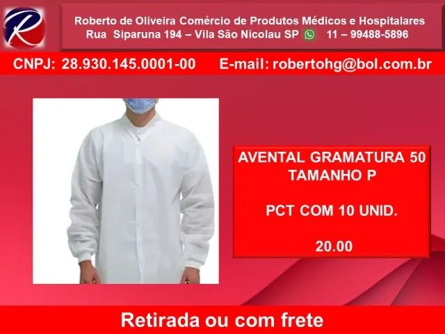 AVENTAL GRAMATURA 50