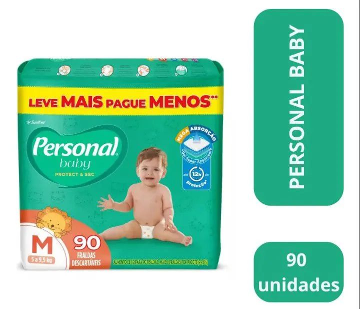Fralda Personal Protect e Sec, Tam M 90 un - Foto 3