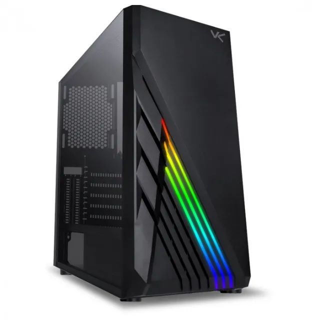  Gabinete Gamer Vinik VX Gaming - Vidro Temperado, LED RGB e Suporte Water Cooler
