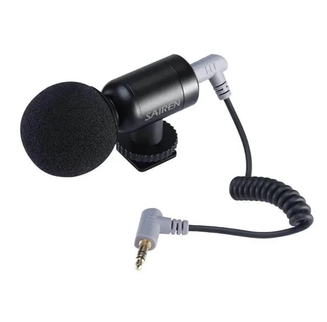 Microfone Supercardioide Sairen Nano Mic Para Câmeras e Dispositivos Móveis - Foto 2