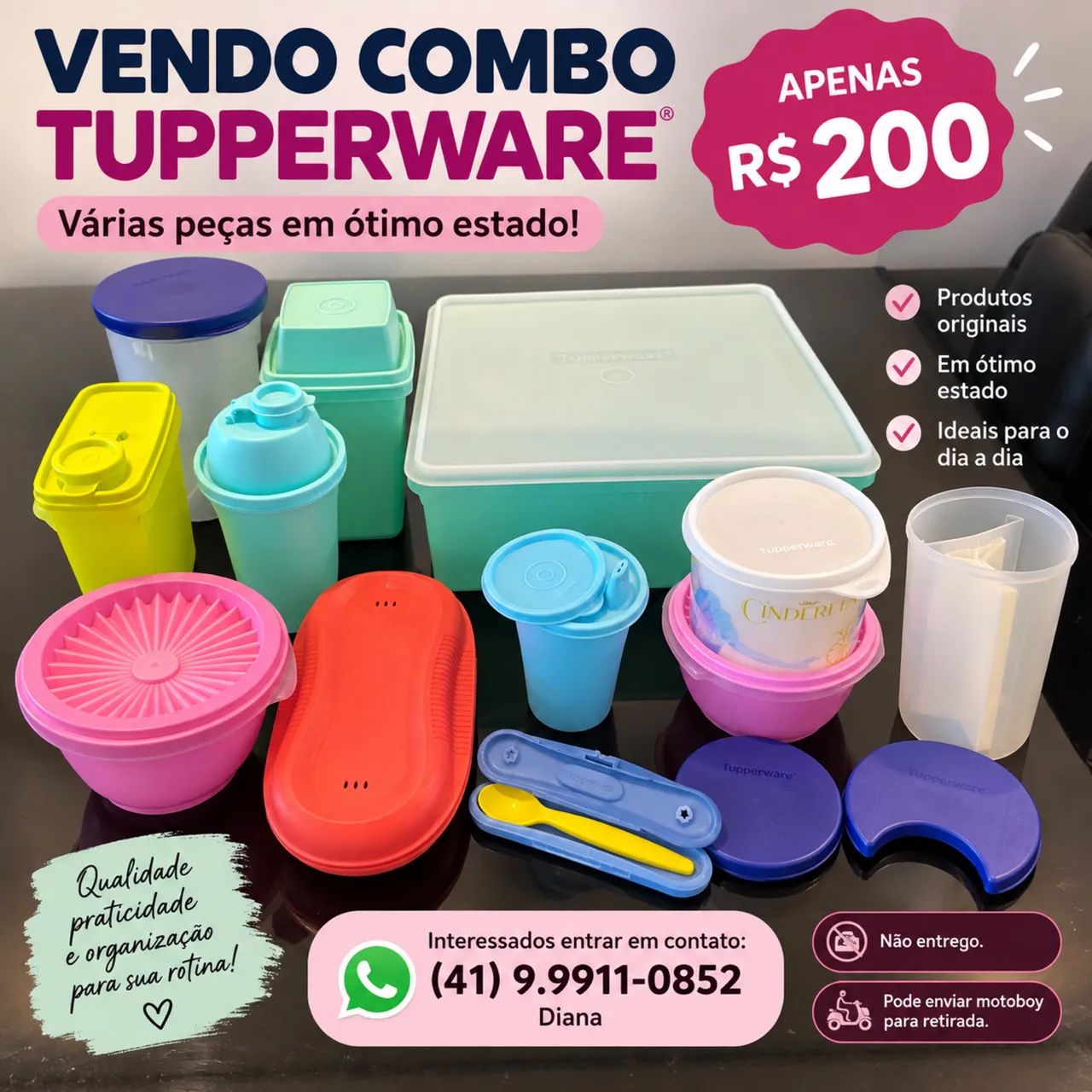 Tupperware - Combo - Utensílios Para Cozinha - Fazendinha