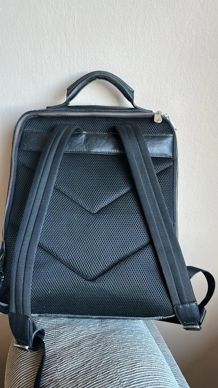 Mochila Montblanc couro - Foto 2
