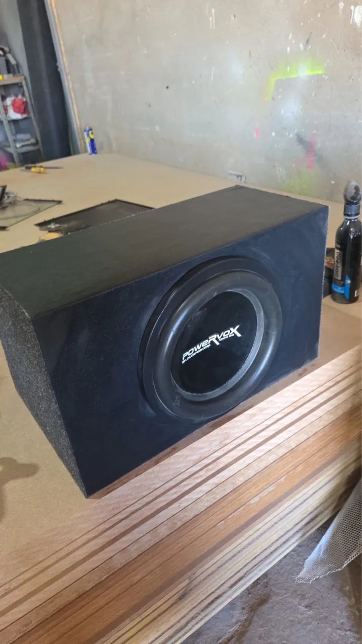 Vendo powervox 600w rms com caixa dutada de 10 - Foto 2
