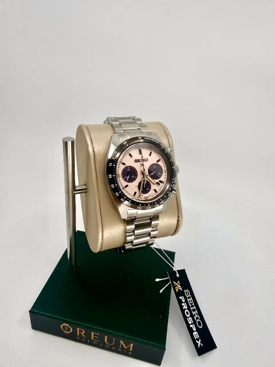 Seiko Prospex Speedtimer SSC963 Pink Dial