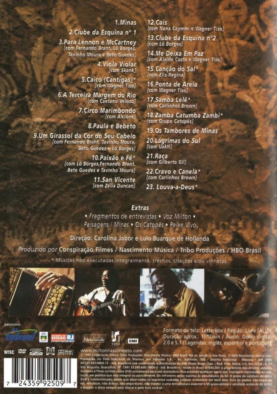 Dvd Milton Nascimento - A Sede Do Peixe - Foto 3