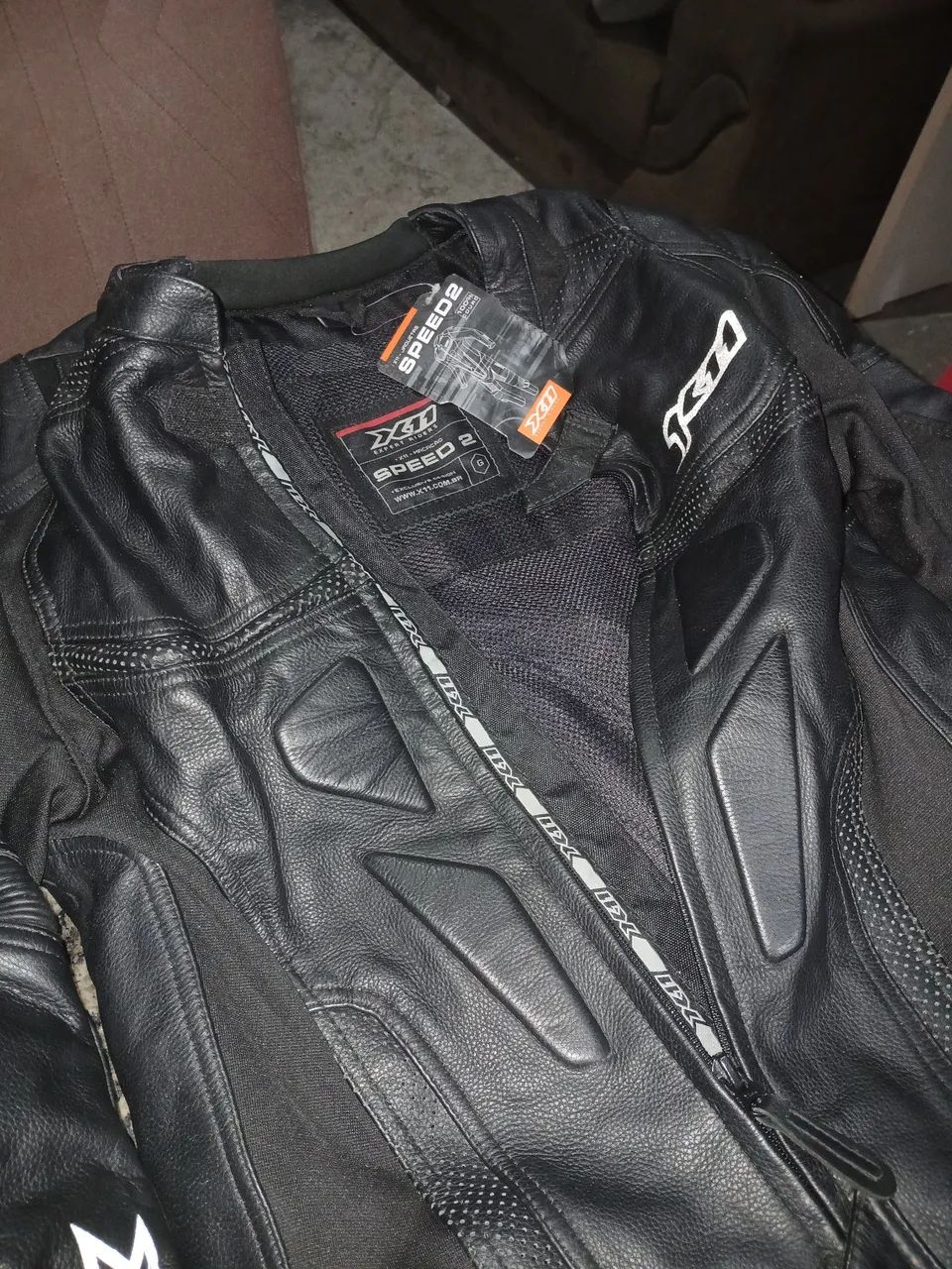 Roupa de couro de motociclista - Foto 3