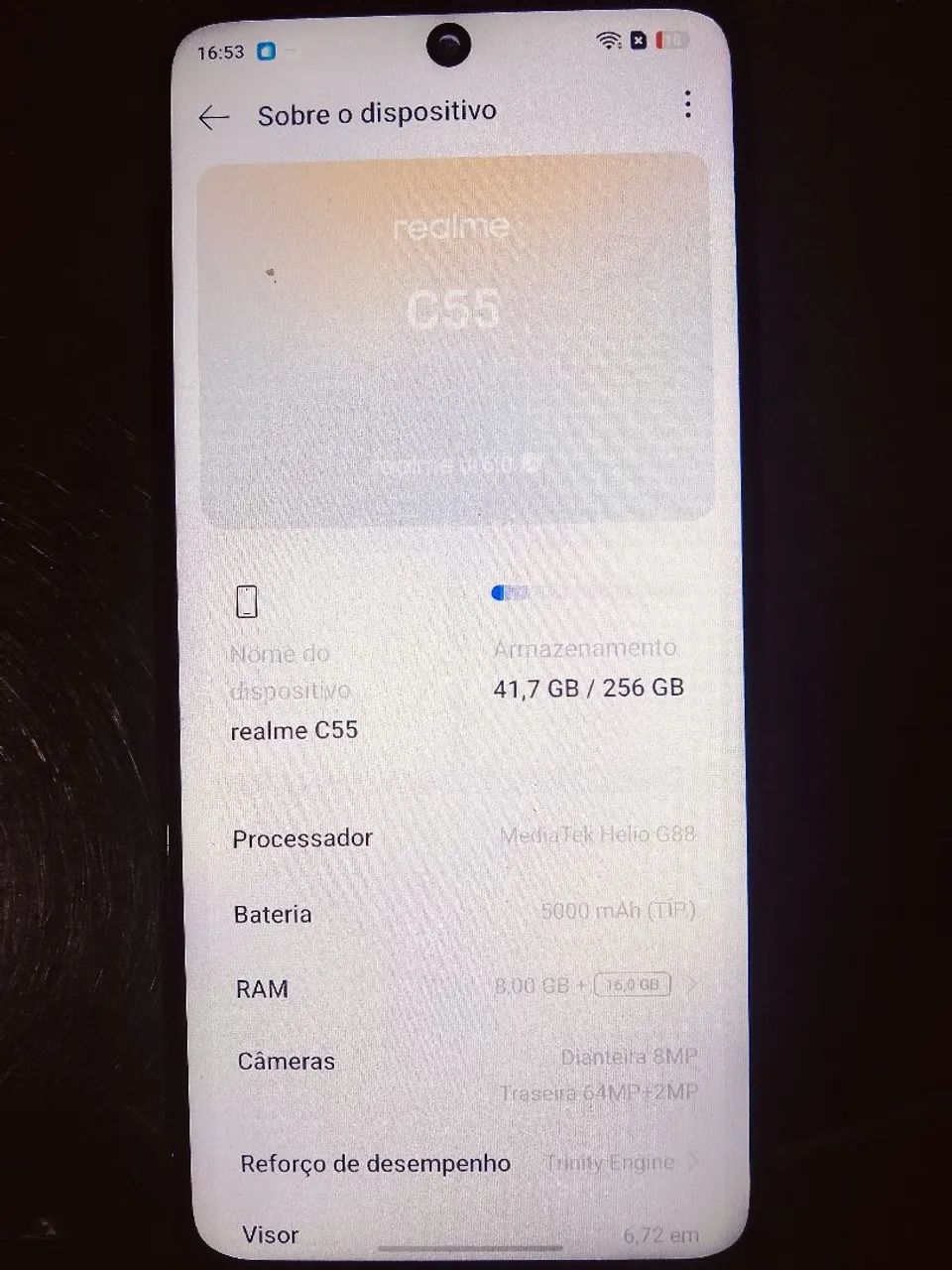 V/T Realme C55 256gb