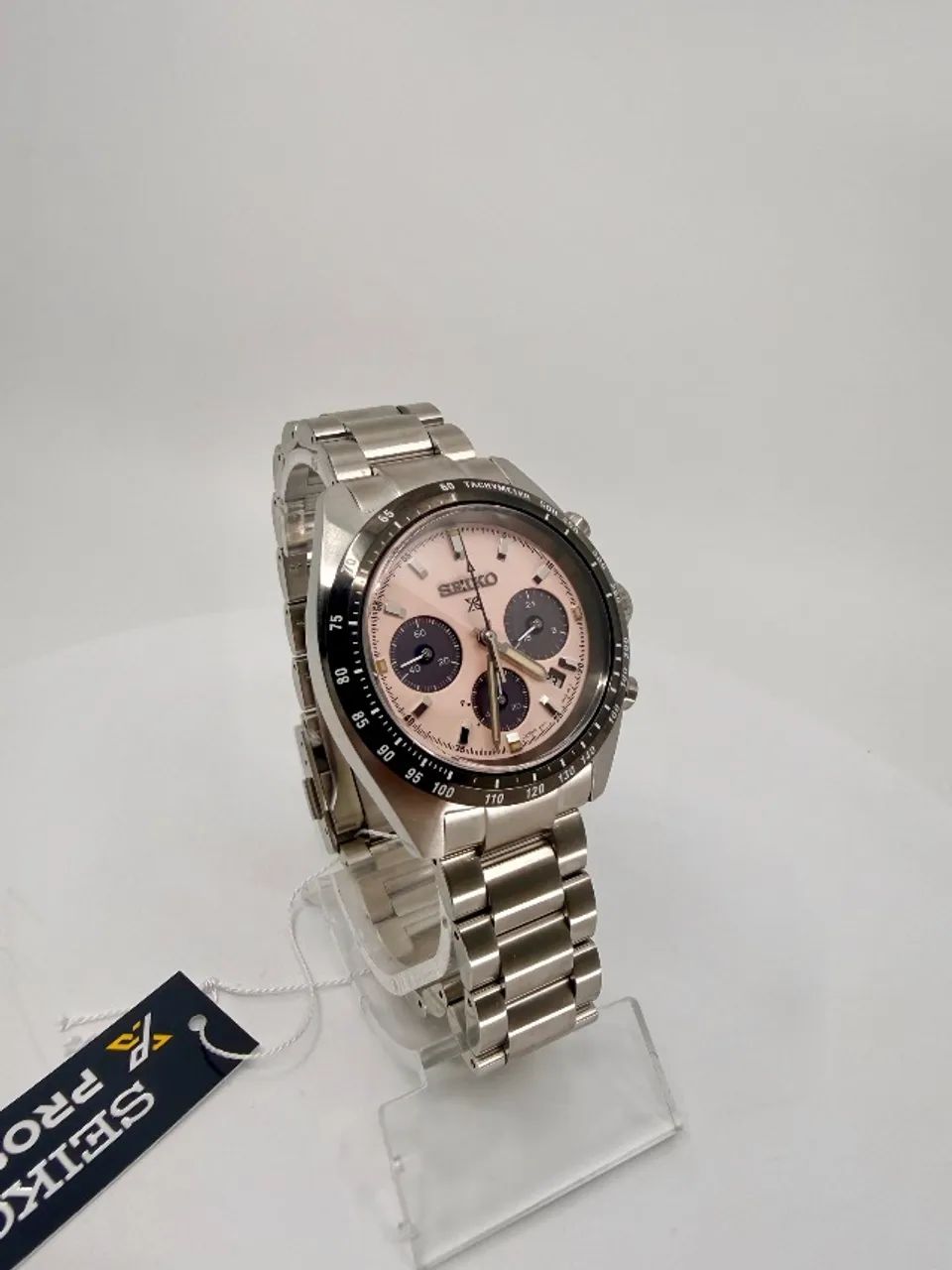 Seiko Prospex Speedtimer SSC963 Pink Dial - Foto 4