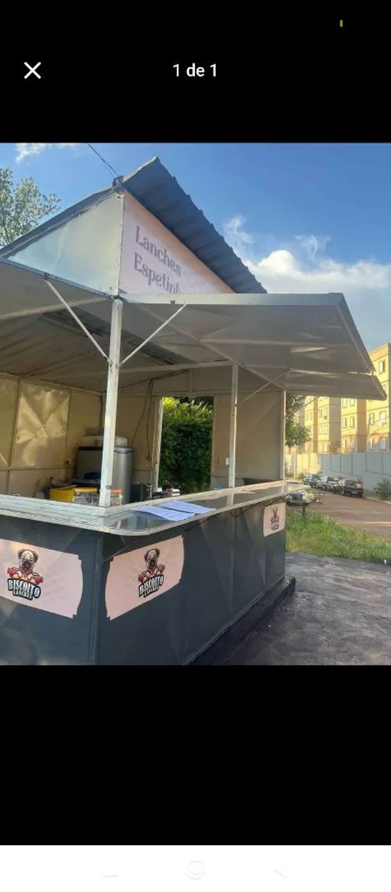 Vende se barraca completa para lanches e porcoes 