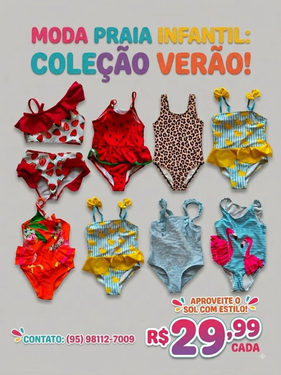 Moda praia infantil 