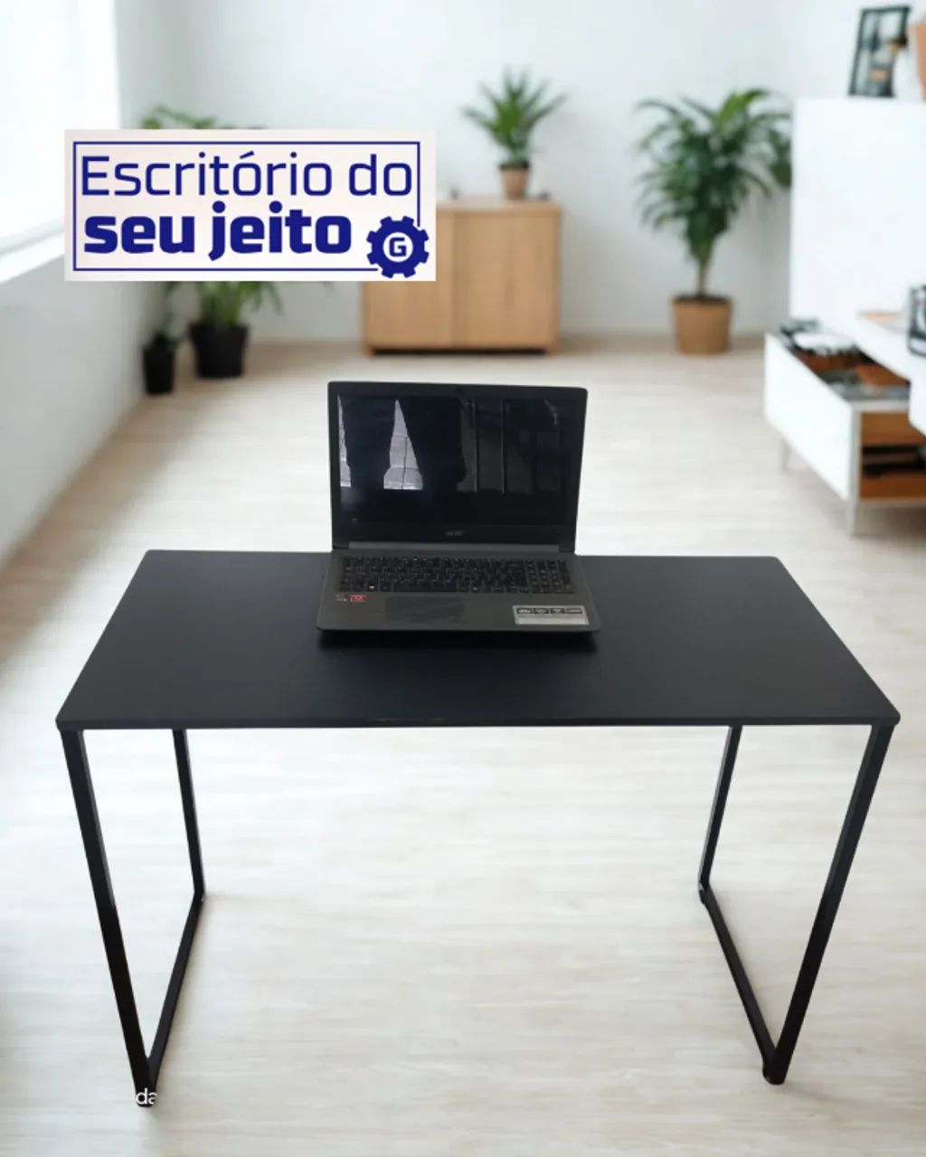Mesa Industrial 1m NOVA Birô Multiuso para Escritório Notebook Computador de Estudo - Foto 3