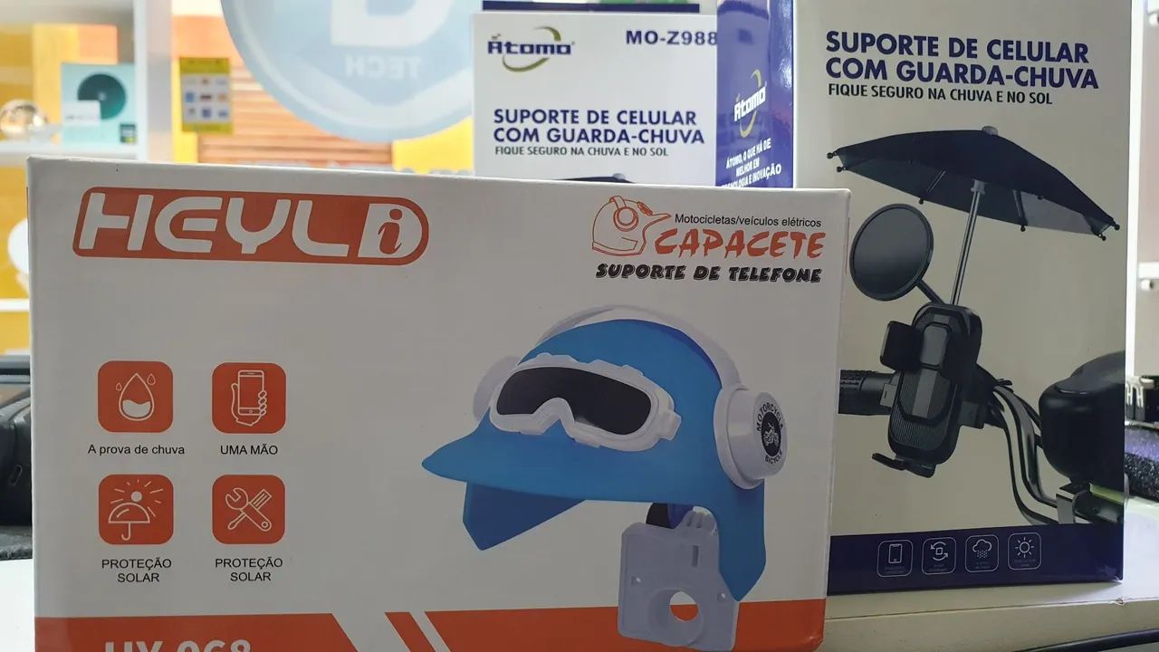 Suporte de Celular com Capacete- Gtech