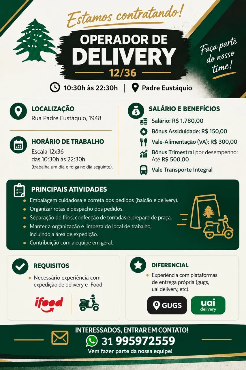 Operador de Delivery 