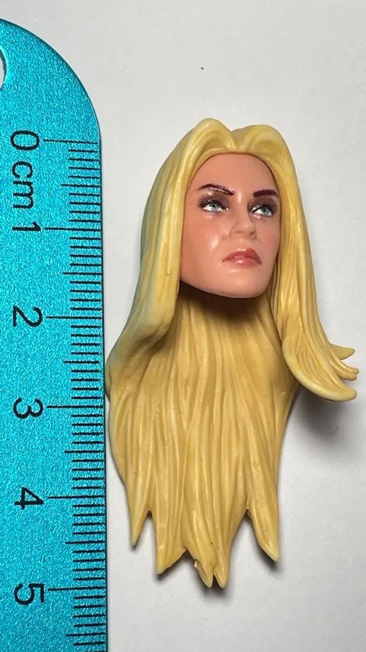 Marvel Legends - cabeça loira original - ideal p/ boneco marvel legends / G.I.joe