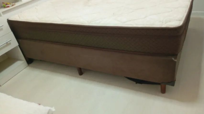 Cama box casal+cabeceira usadas  - Foto 2