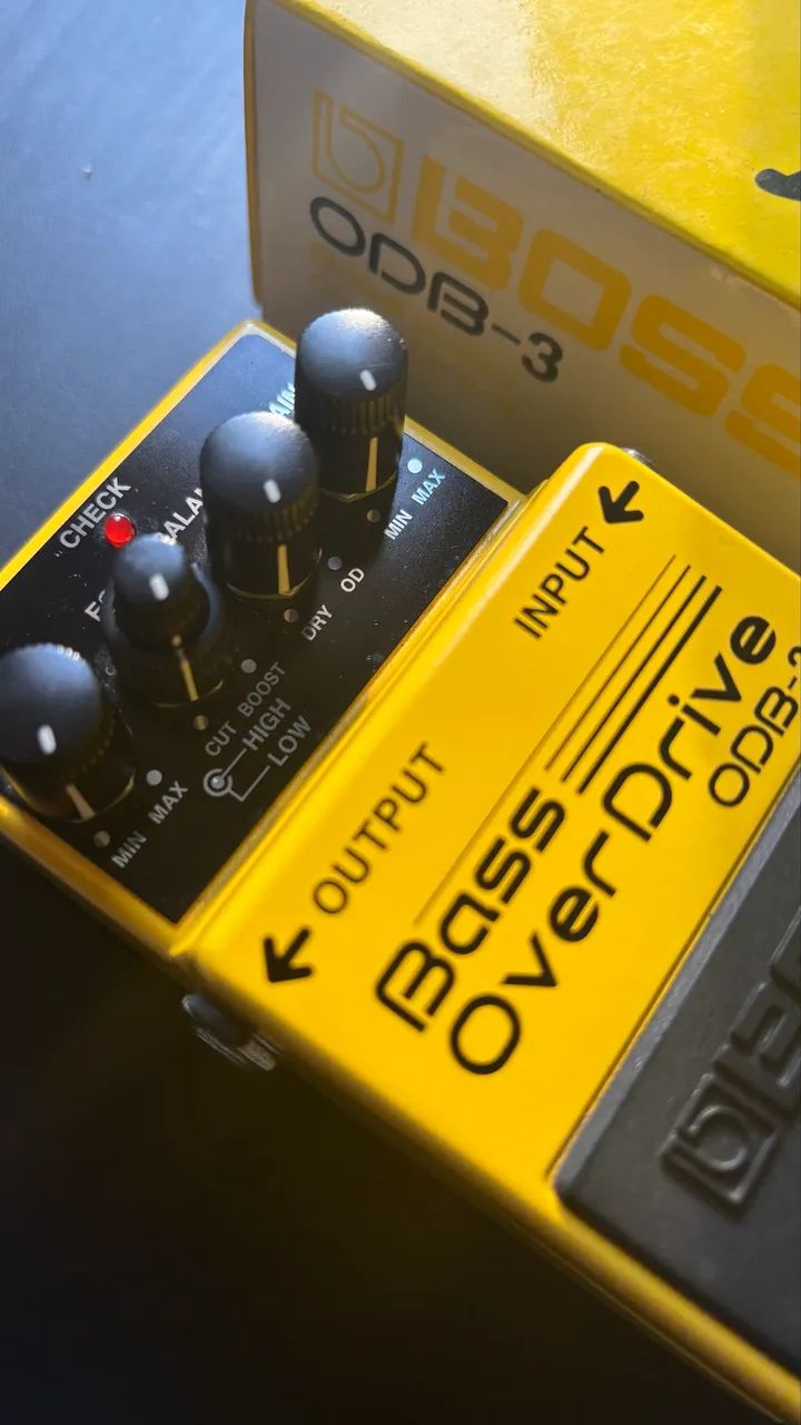 Pedal Boss ODB-3 Bass OverDrive - Completo com Caixa e Manuais