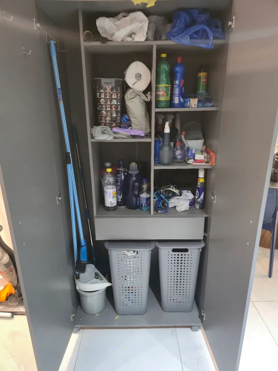 Armário Multiuso Cinza - Foto 2