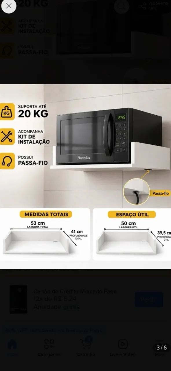 Suporte de Microondas  - Foto 2
