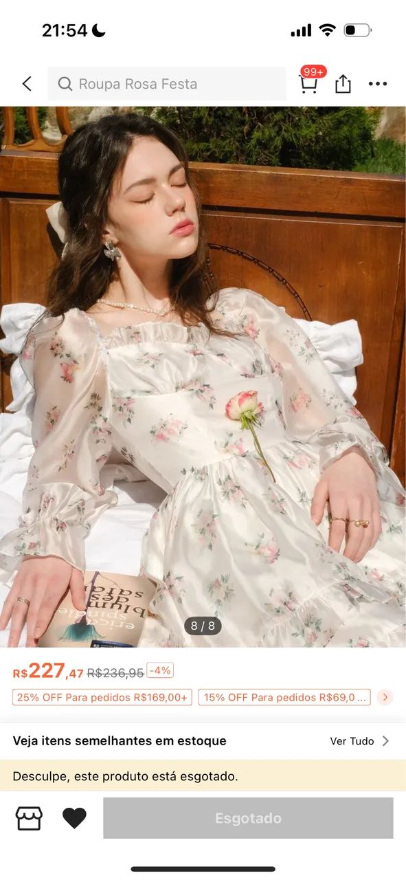 Vestido camponesa floral - Foto 3
