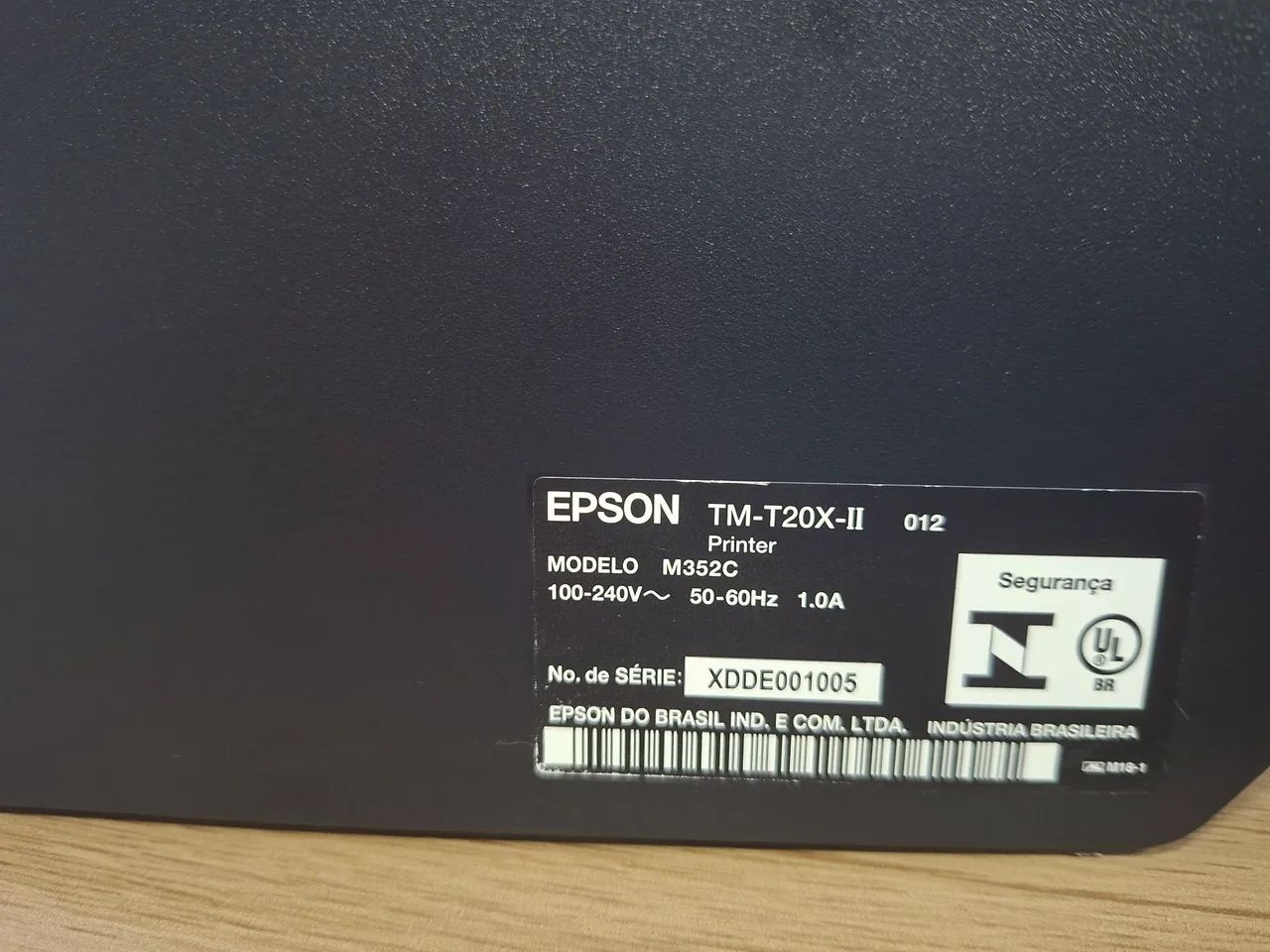 Impressora  Termica  EPSON Tm-t20 II Corte automático  Nova - Foto 4
