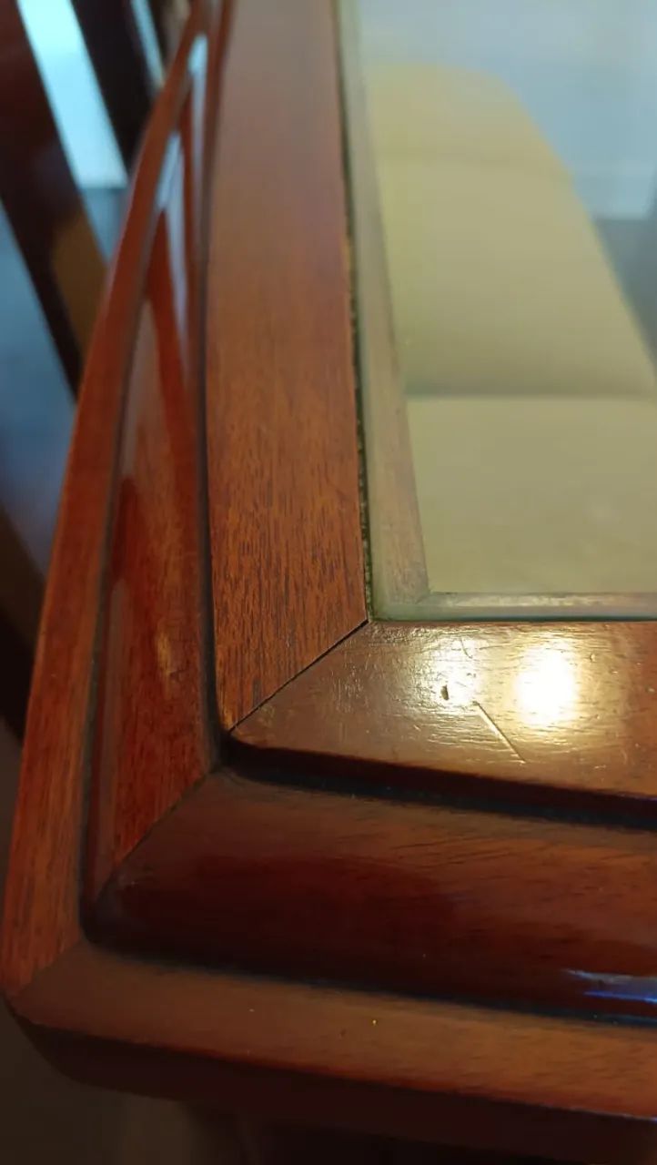 Mesa de Jantar em Madeira com Vidro + 6 Cadeiras - Foto 3