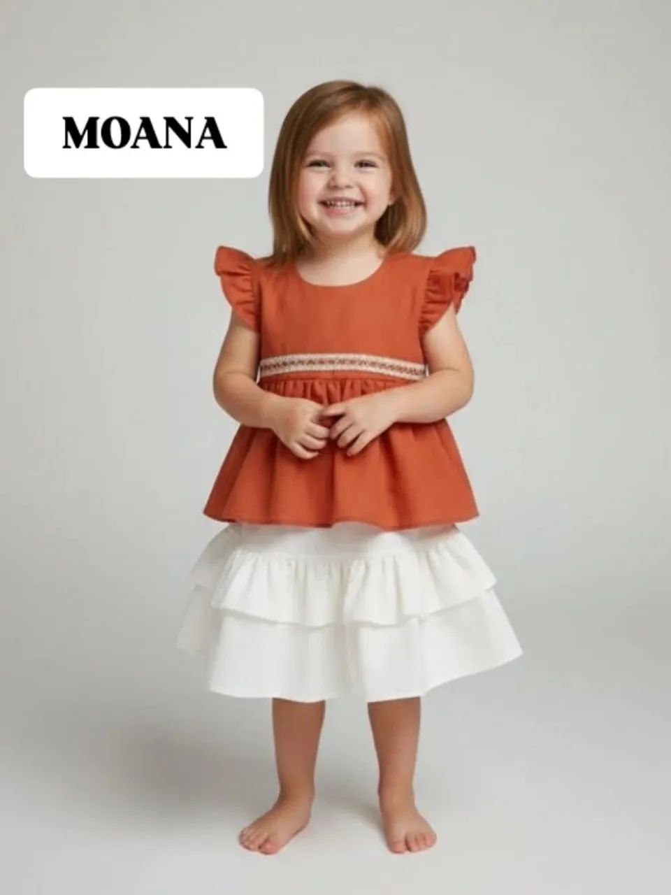 Conjunto Moana Roupa Infantil Meninas 