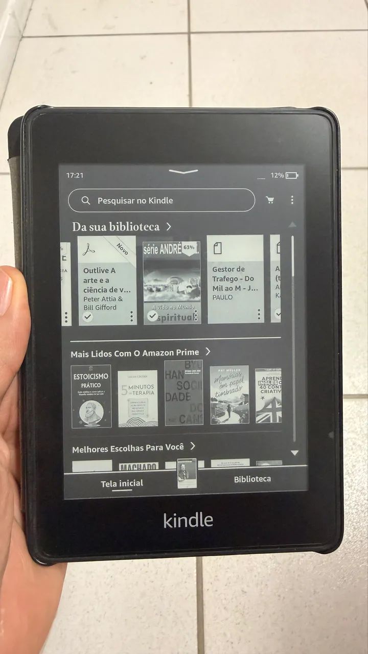 Kindle Paperwhite 10a geração 20220 sem nenhum detalhe ou risco