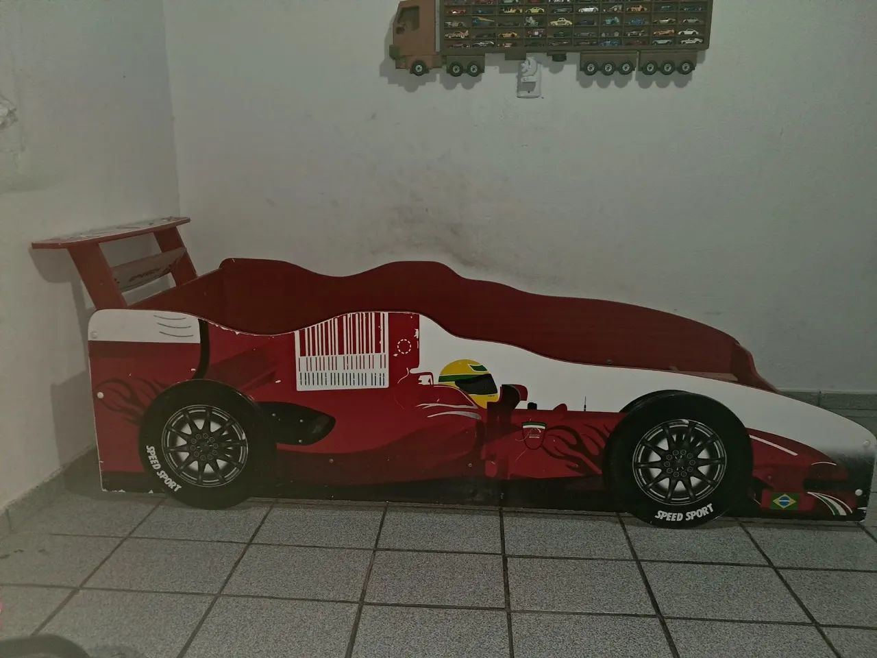 CAMA INFANTIL CARRINHO DE CORRIDA 