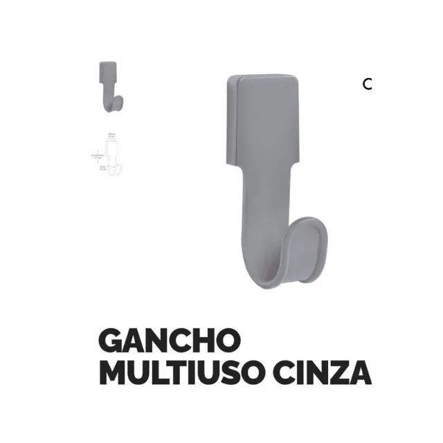 Cabide Plastico com Adesivo - Foto 2