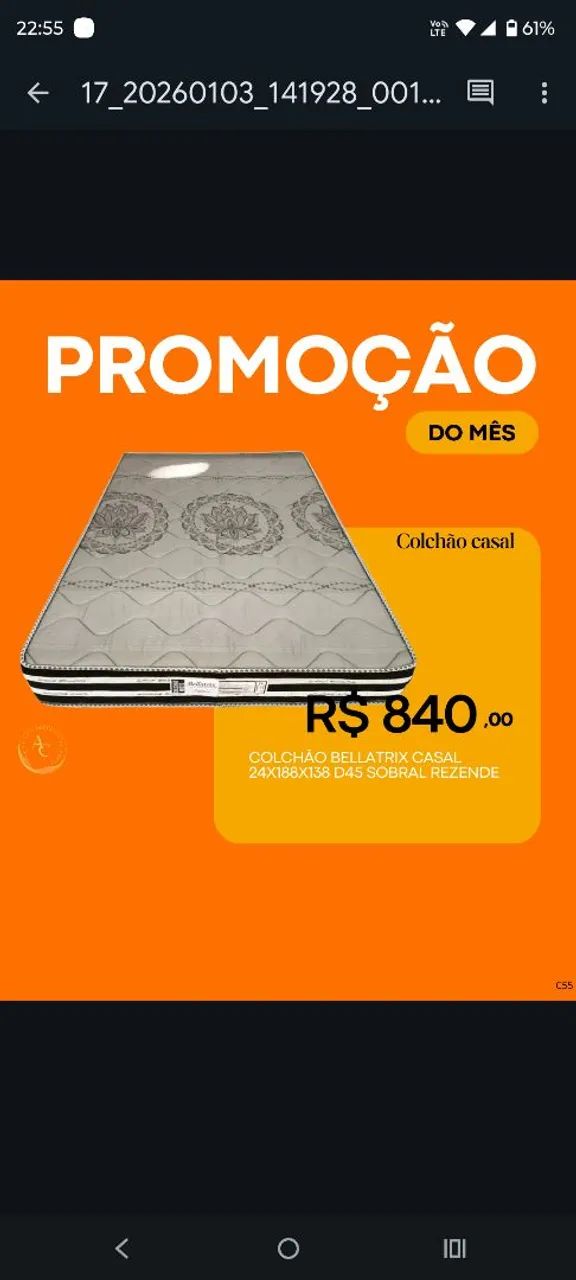 Colchão casal Bellatrix 100% espumas D45 suporta 150kg pessoa / pague na entrega 