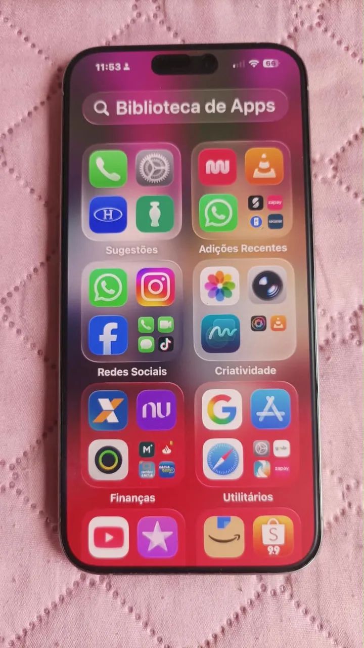 iPhone 15 pro max 256gb silver Em estado de Novo  - Foto 3
