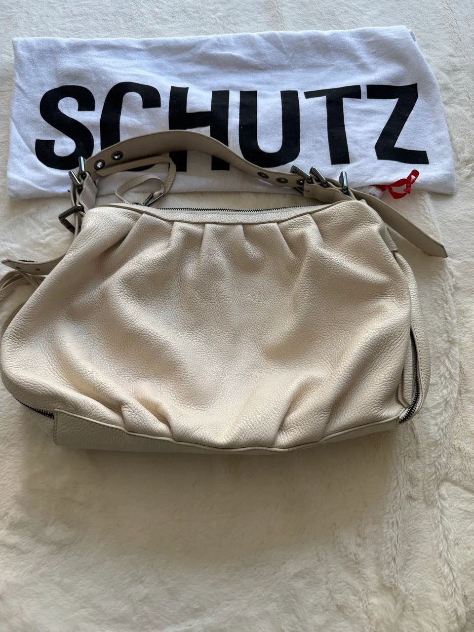 Bolsa Schutz de couro grande - Foto 4