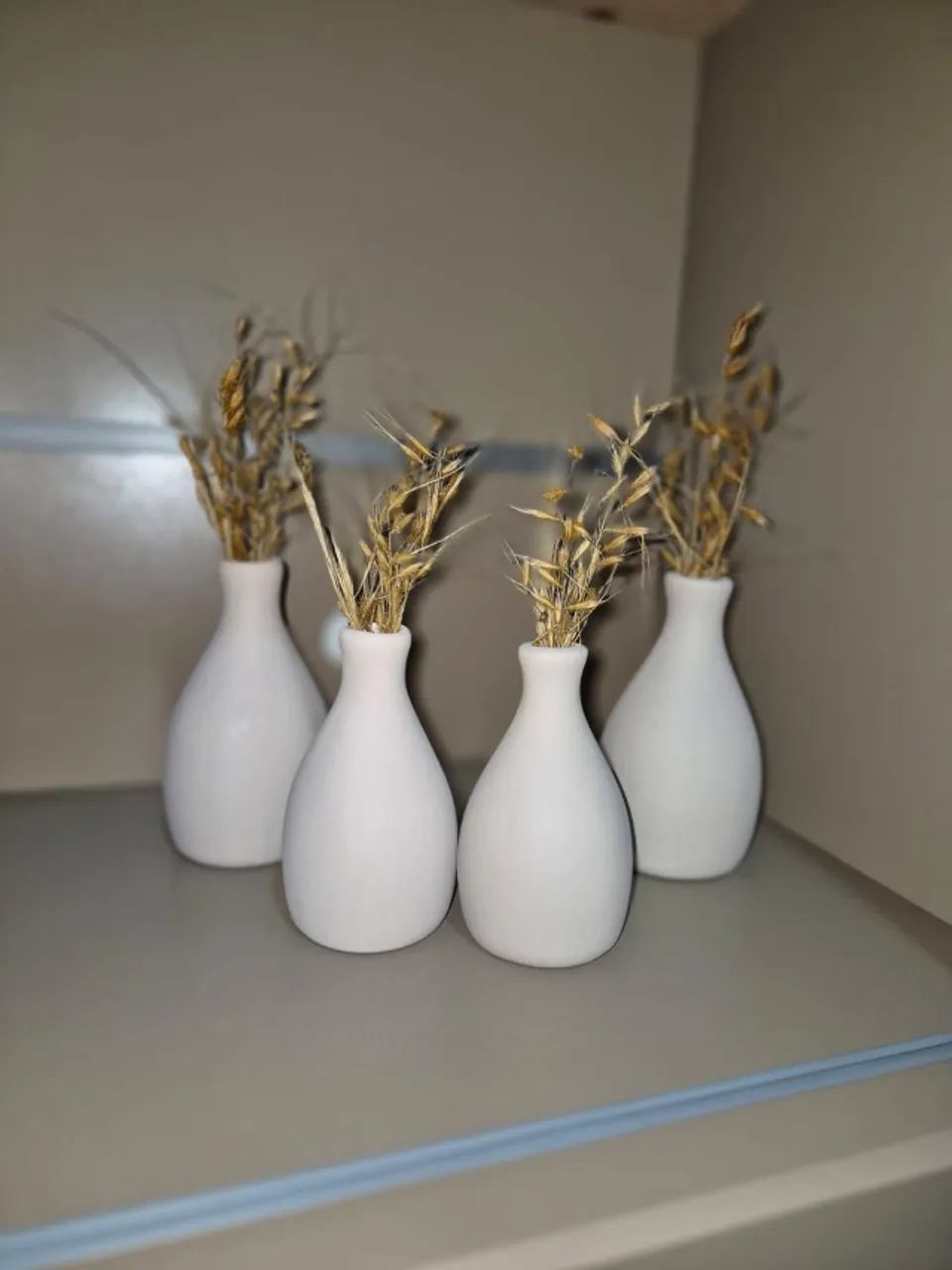 4 vasos em cerâmica nude novos - Foto 4