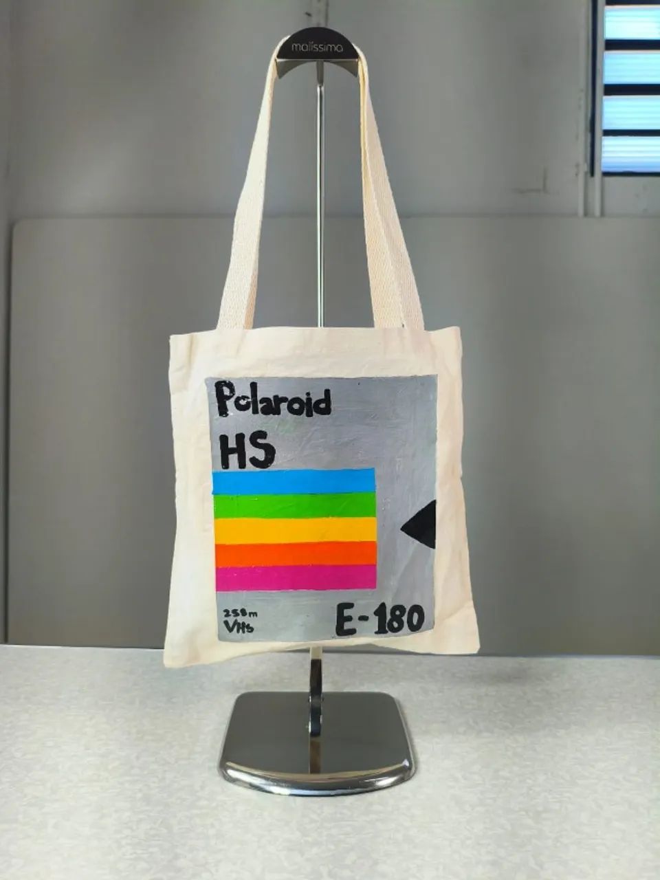 Ecobag exclusiva pintada a mão Polaroid 30x30