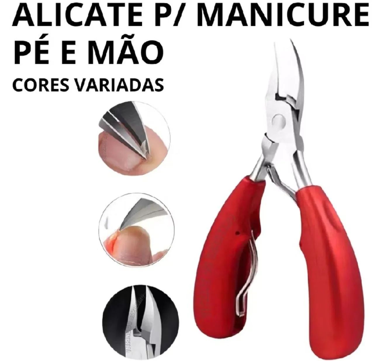 Alicate Cortador De Unhas Grossas Encravadas Profissional - Foto 5