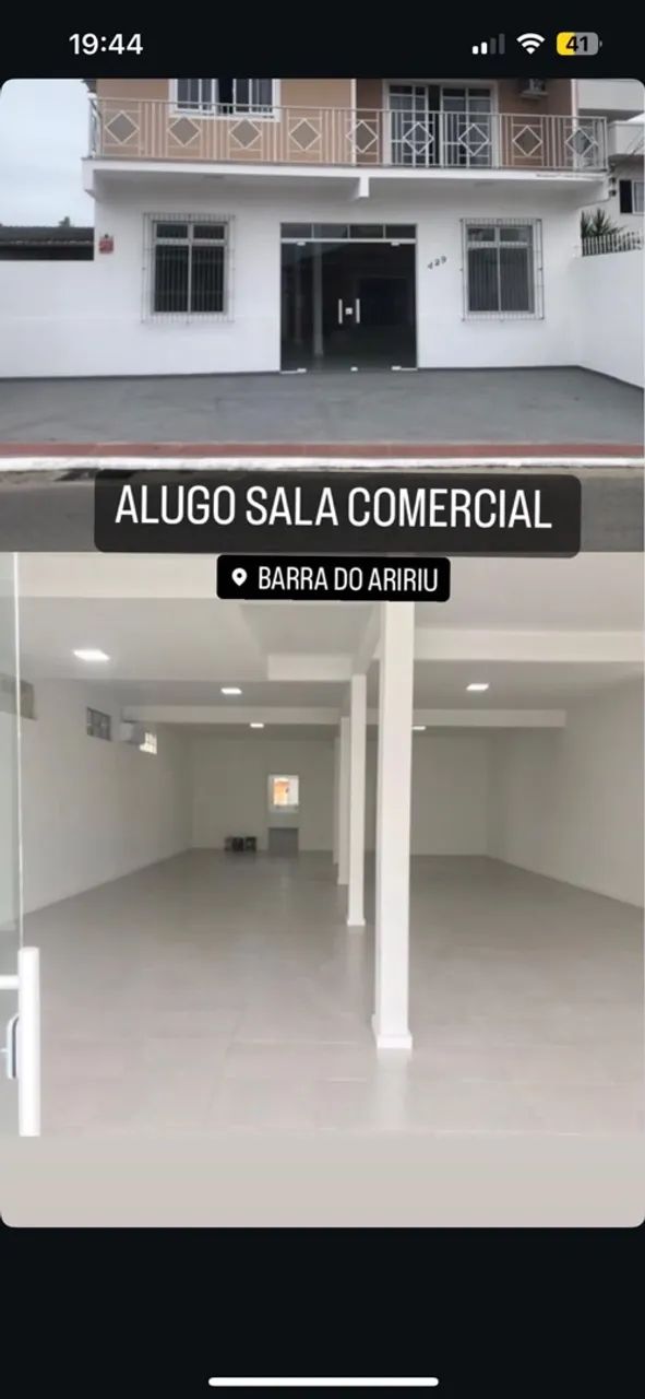 Sala Comercial de 142 m² na Barra do Aririú