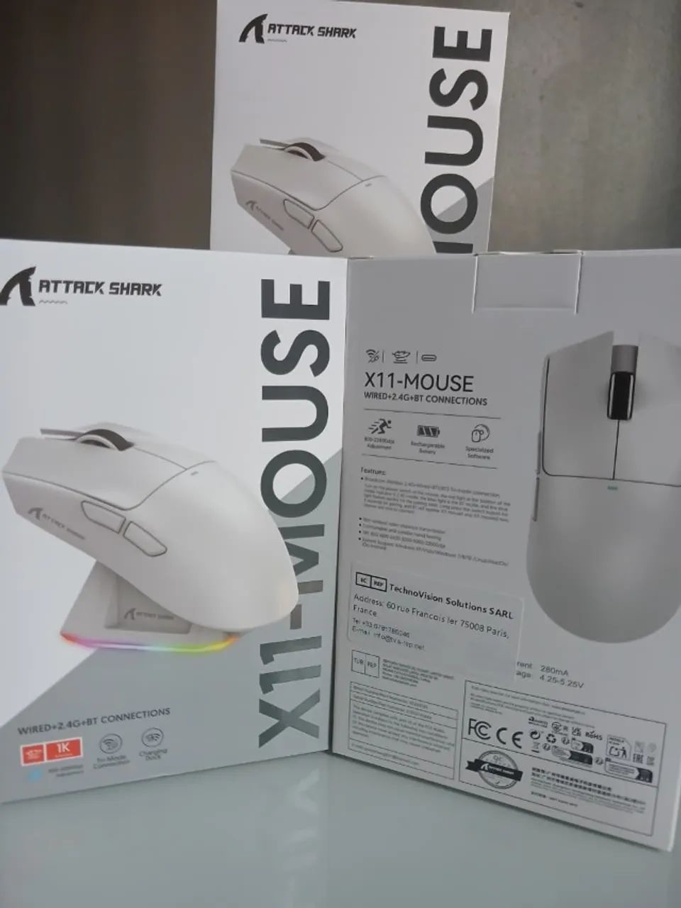 Attack Shark X11 com Dock - NOVO e LACRADO - Foto 3