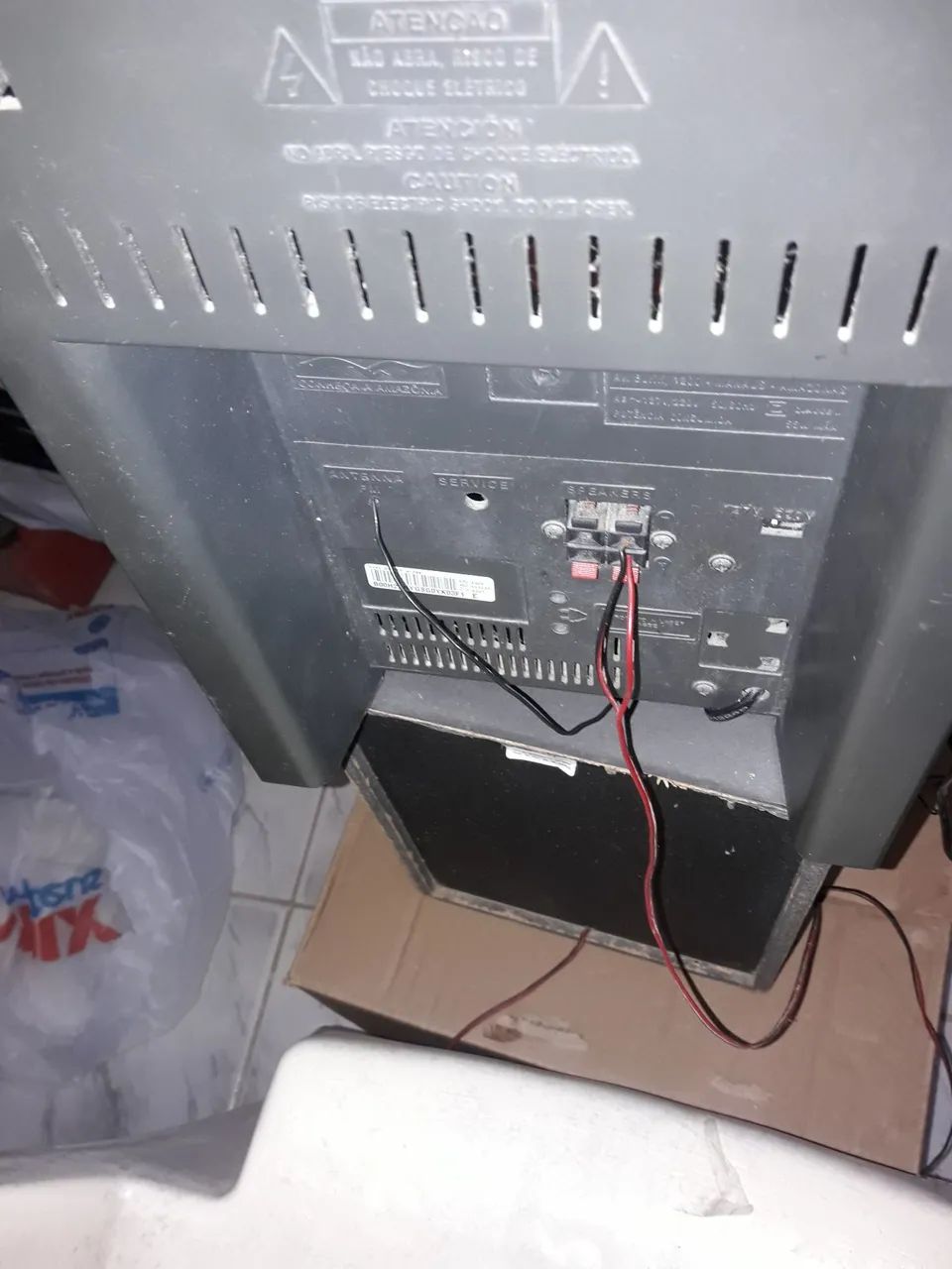 Micro System Cce com defeito, liga , mas  está sem som - Foto 3