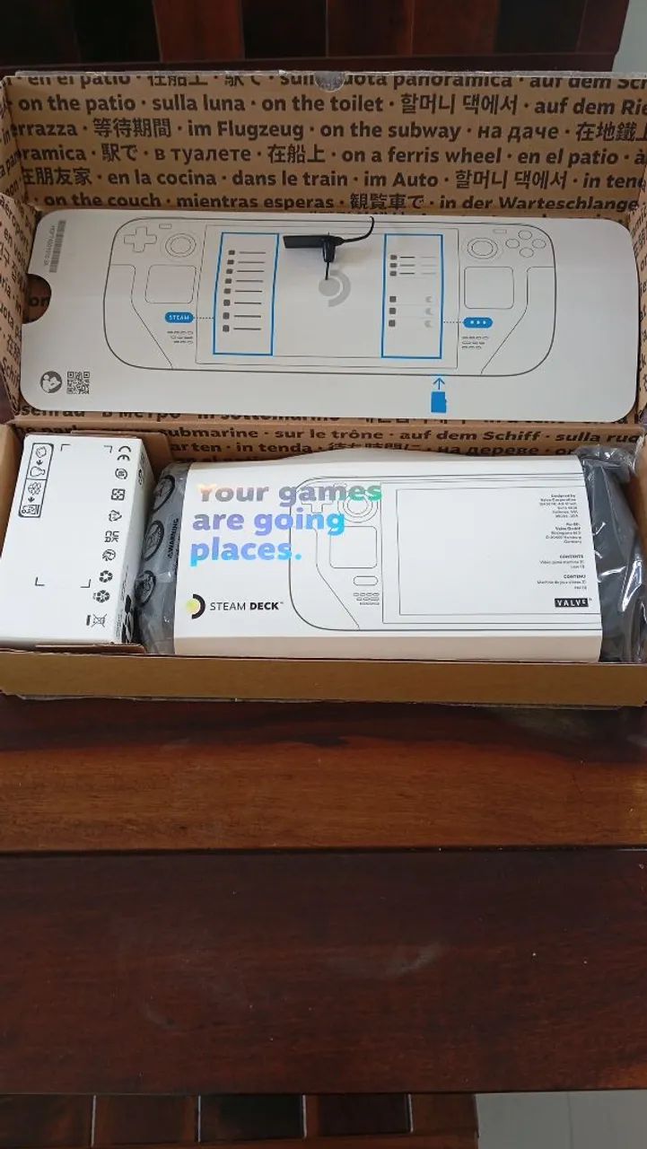 STEAM DECK 512 GIGAS  COM MICRO SD 128 E DOCK 