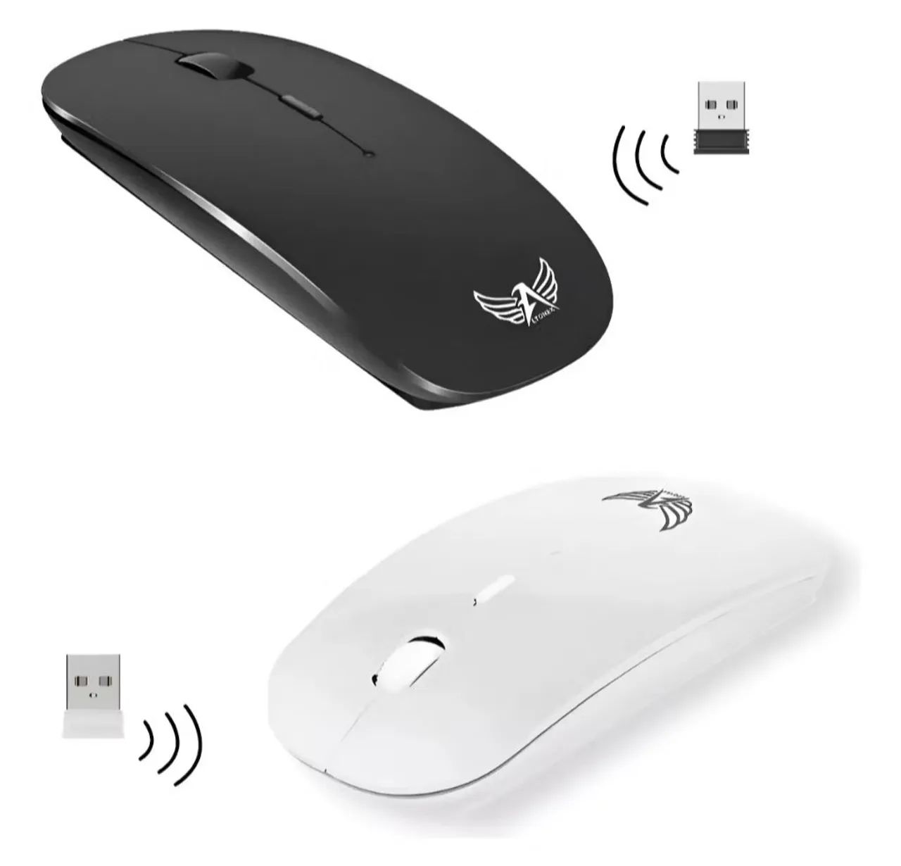 Mouse sem fio com Led Altomex AG-690 Preto Bluetooth  - Foto 2