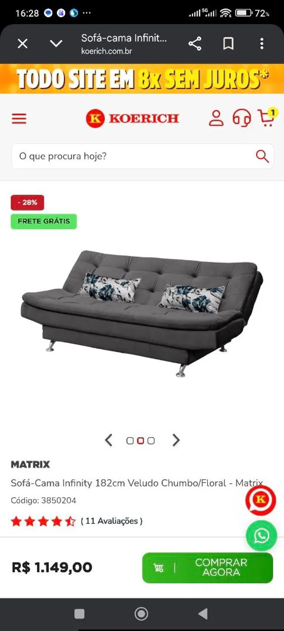 Vendo Sofá/ cama  - Foto 5