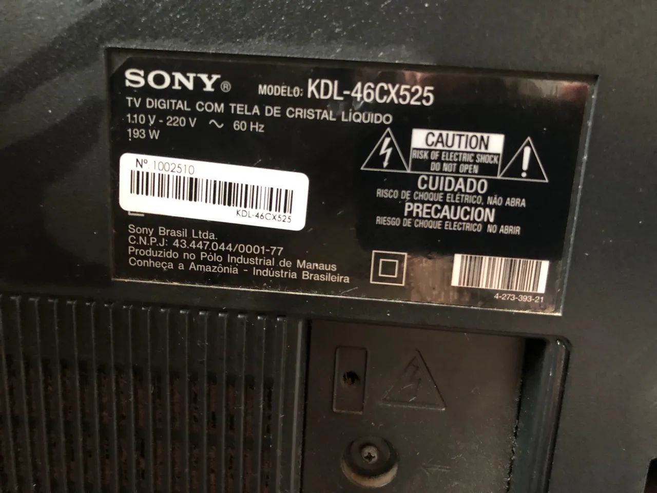 Televisão Sony Bravia