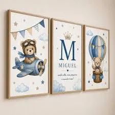 QUADROS DECORATIVOS INFANTIL QUARTO  - Foto 3