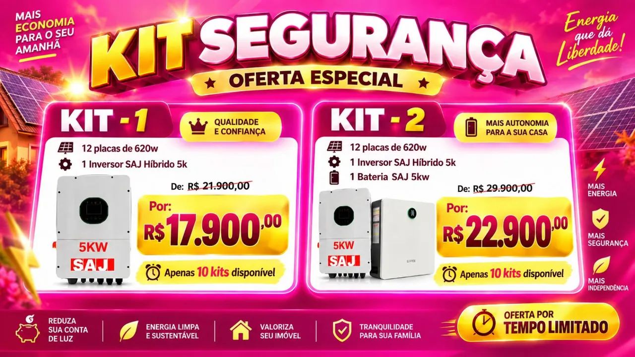 Kit placa solar